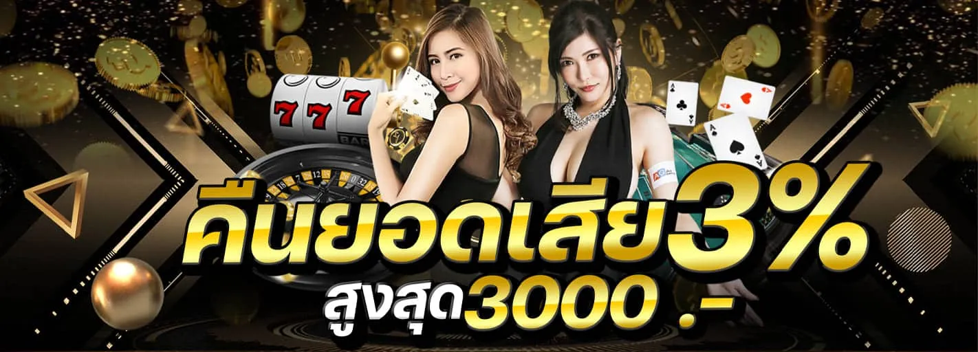 บาคาร่า ออนไลน์ เว็บตรง คืนยอดเสีย 3%
